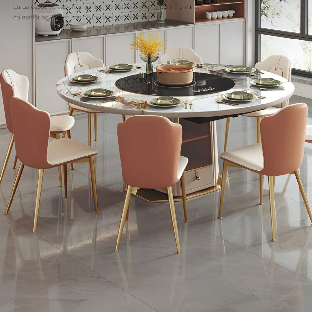 Lixra Convertible Sumptuous Induction Dining Table Set