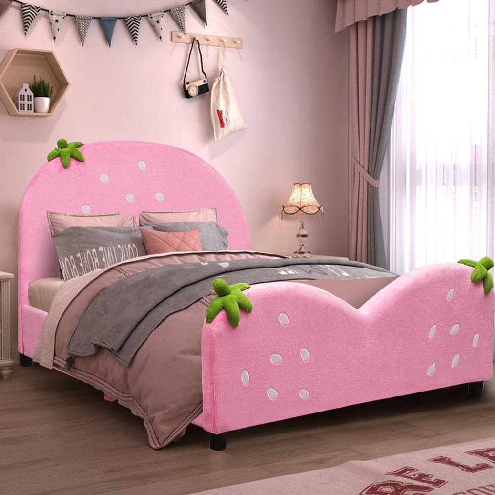 Lixra Delighthful Colored Sumptuous Velvet Kids Bed