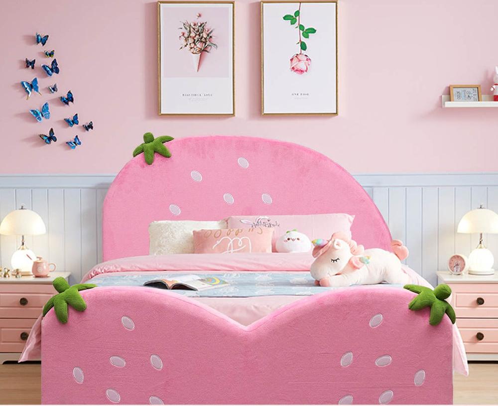 Lixra Delighthful Colored Sumptuous Velvet Kids Bed