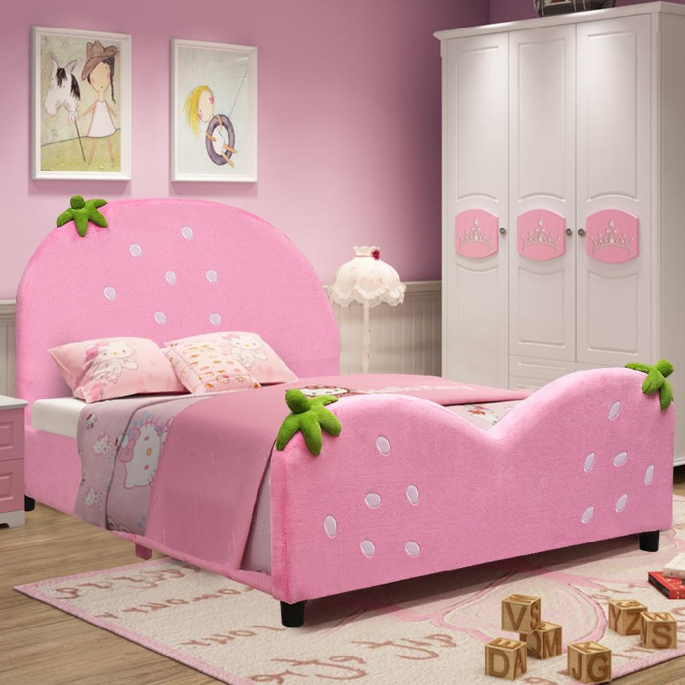 lixra Delighthful Colored Sumptuous Velvet Kids Bed