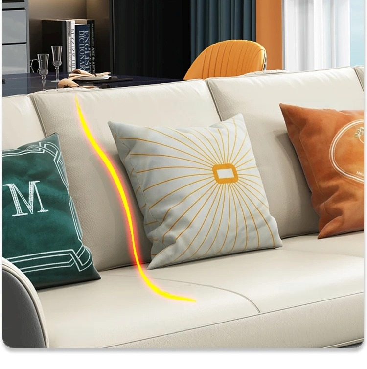 Lixra Dual Color Upholstered 3-2-1 Leather Sofa Set