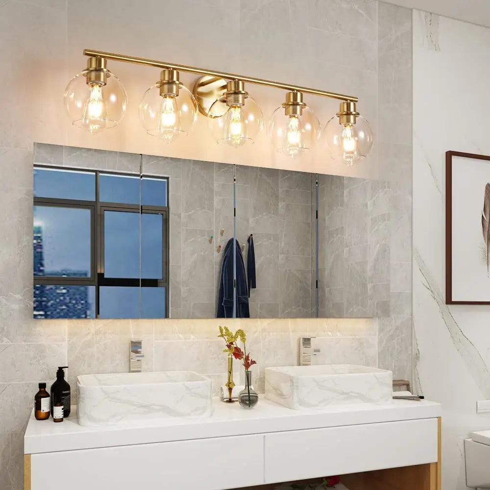 Lixra Elegance In Brass Moisture-Proof Vanity Light