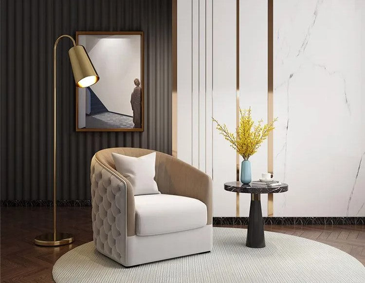 Lixra Elegant Single Seater Ascent Chairs With Button Tufted Style