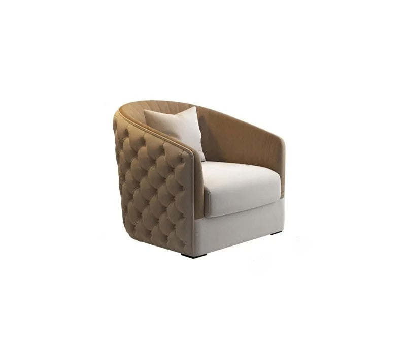 Lixra Elegant Single Seater Ascent Chairs With Button Tufted Style