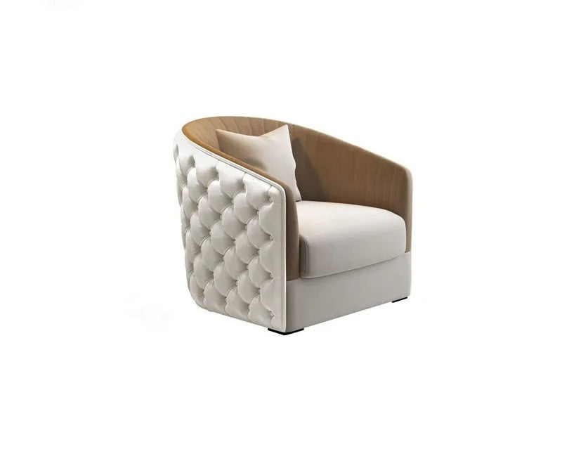 Lixra Elegant Single Seater Ascent Chairs With Button Tufted Style