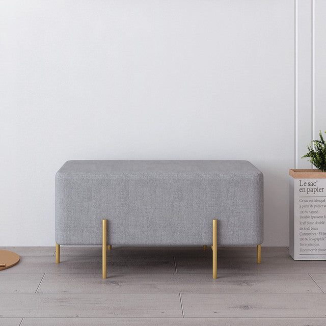 Lixra Elementary Design Resplendent Cozy Fabric Ottoman