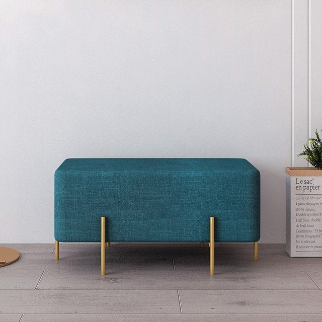 Lixra Elementary Design Resplendent Cozy Fabric Ottoman