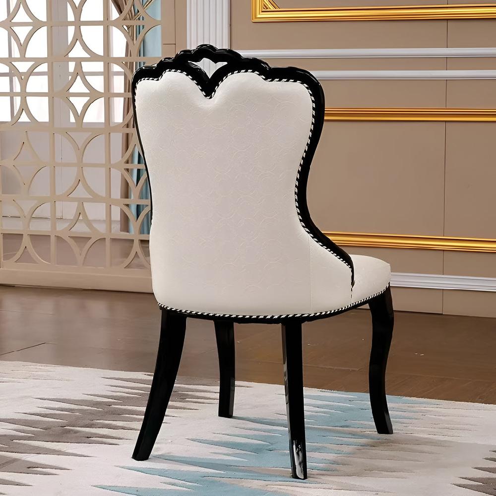 Lixra European 6-Piece Furnished Leather Dining Chairs