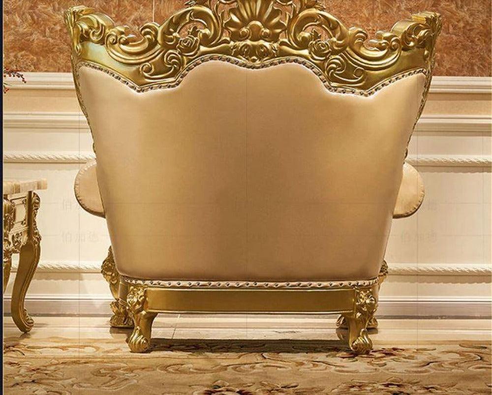 Lixra European Liville Traditional Leather Sofa Set