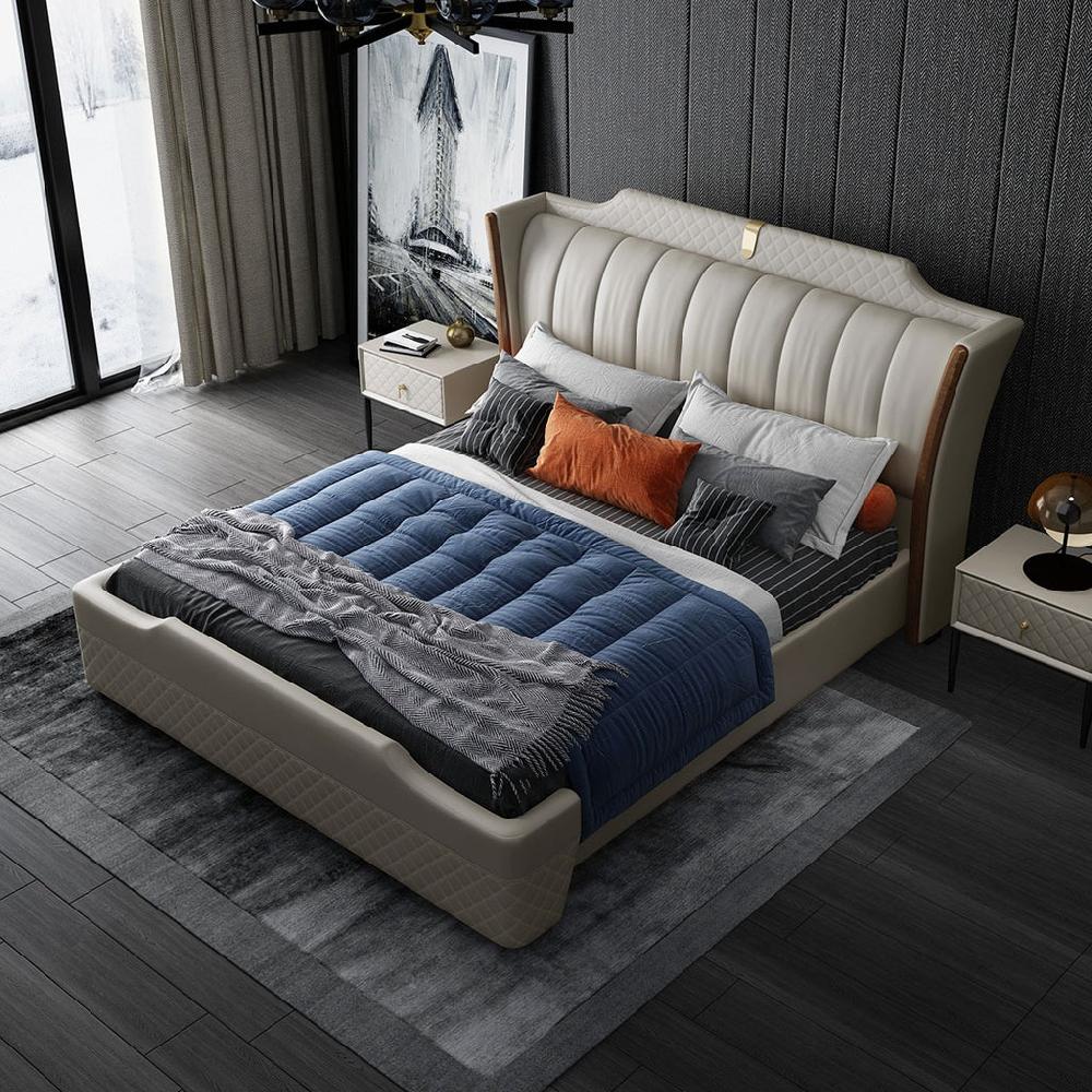 lixra Exceptionally Crafted Modern Designer Leather Bed