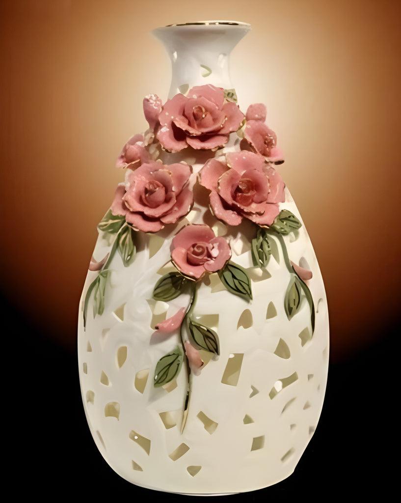 Lixra Exclusive Designed Ceramic Finish Flower Vase