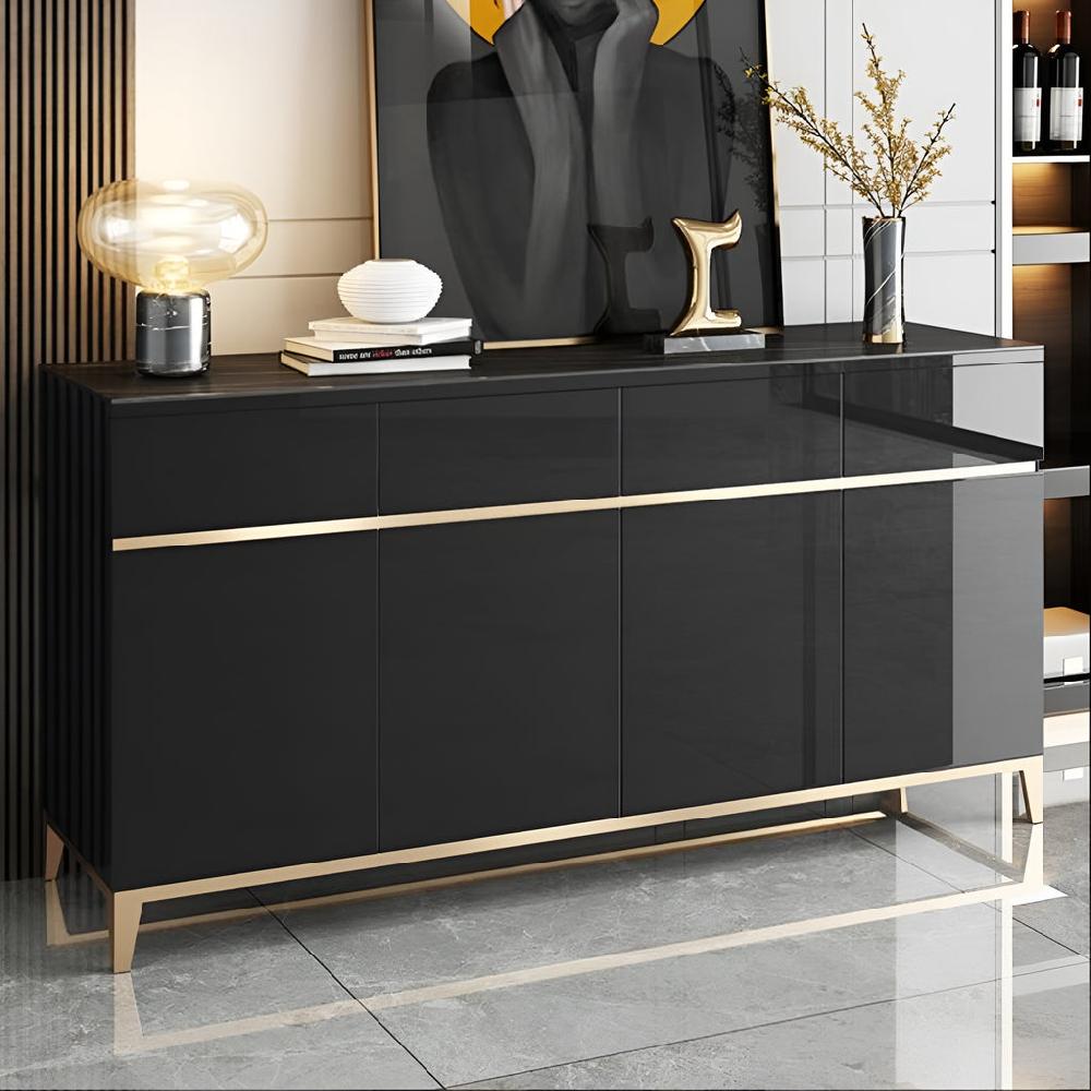 Lixra Exquisite Decorous Wooden Modern Buffet Table
