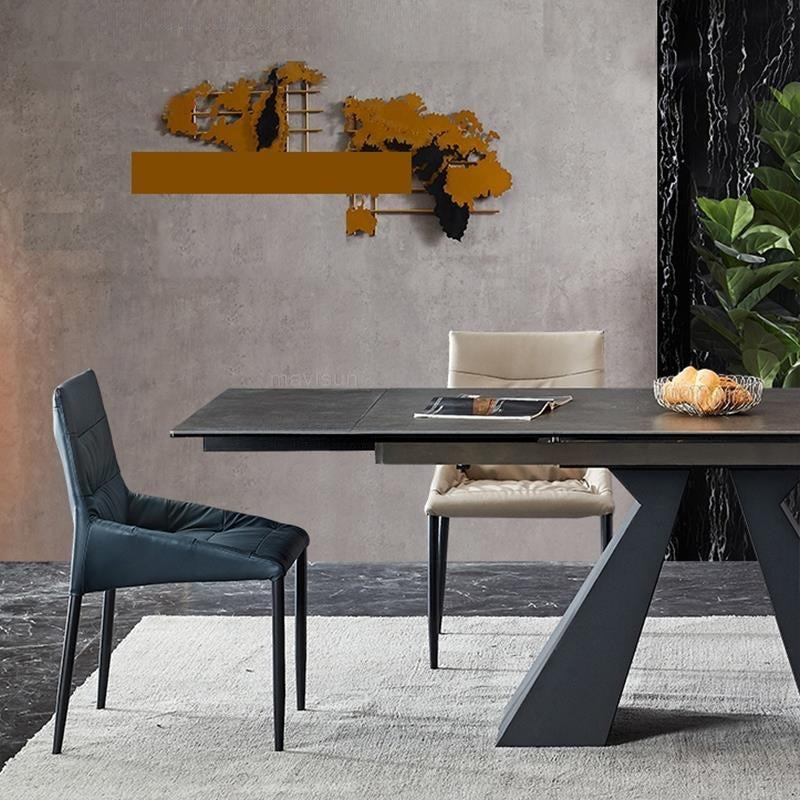 Lixra Extendable Multifunctional Marble Dining Table Set