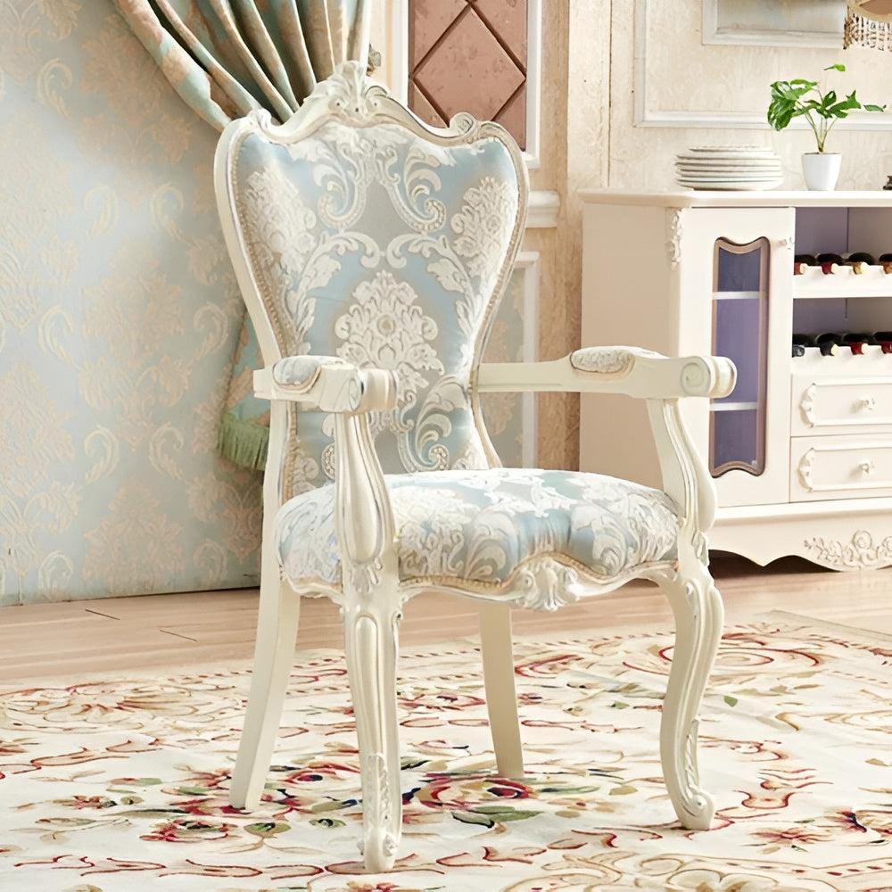 Lixra Fabric Upholstered European Dining Chairs Of 4