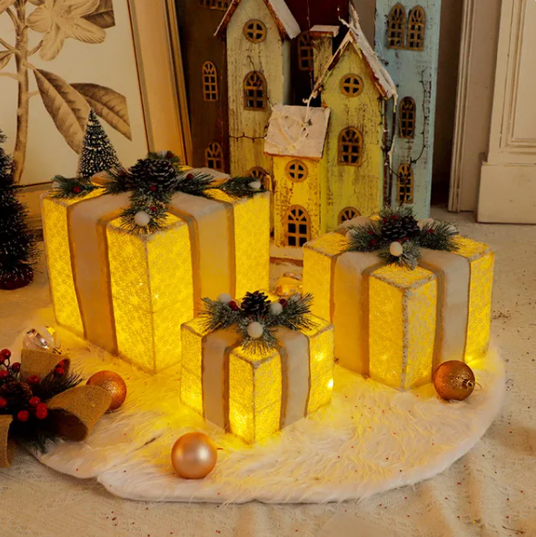 Lixra Festive Treasures 3-Piece Christmas Gift Box Set