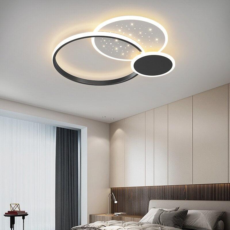lixra Flush Mount Dazzling Gold & Black Ceiling Light