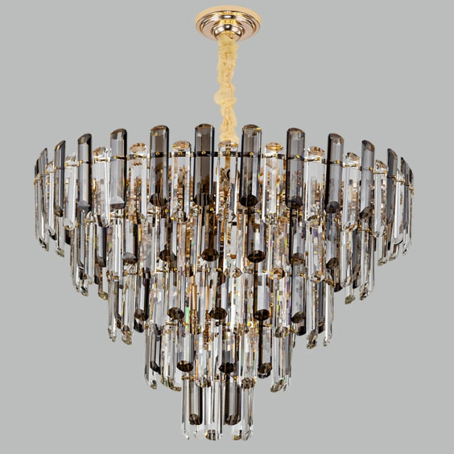Lixra Flush Mount Modern Multilayer Round Pendant Chandelier