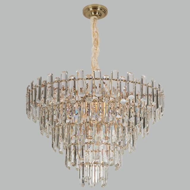 lixra Flush Mount Modern Multilayer Round Pendant Chandelier