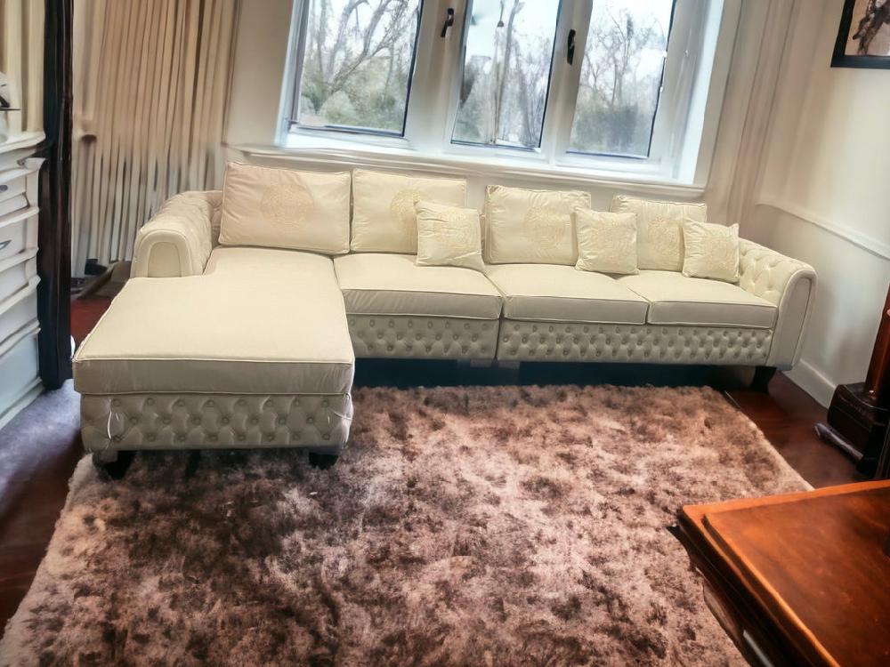 Lixra Genuine Leather Upholstered Chesterfield Sofa