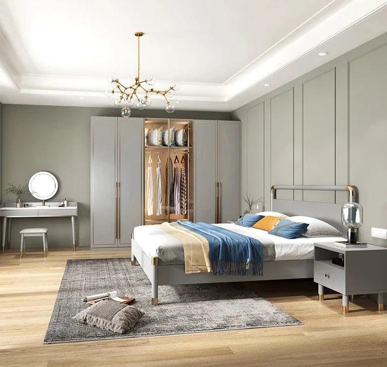 Lixra Gleamy Finish Astounding Design Wooden Wardrobe