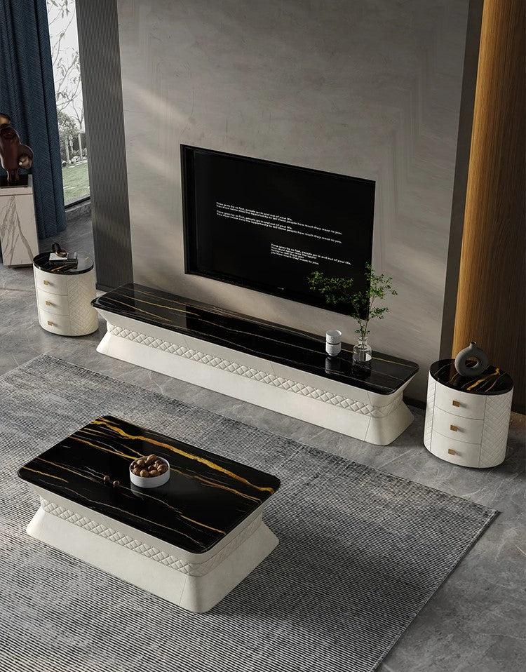 Lixra High-End Living Room Set Coffee Table TV Stand And Side Table