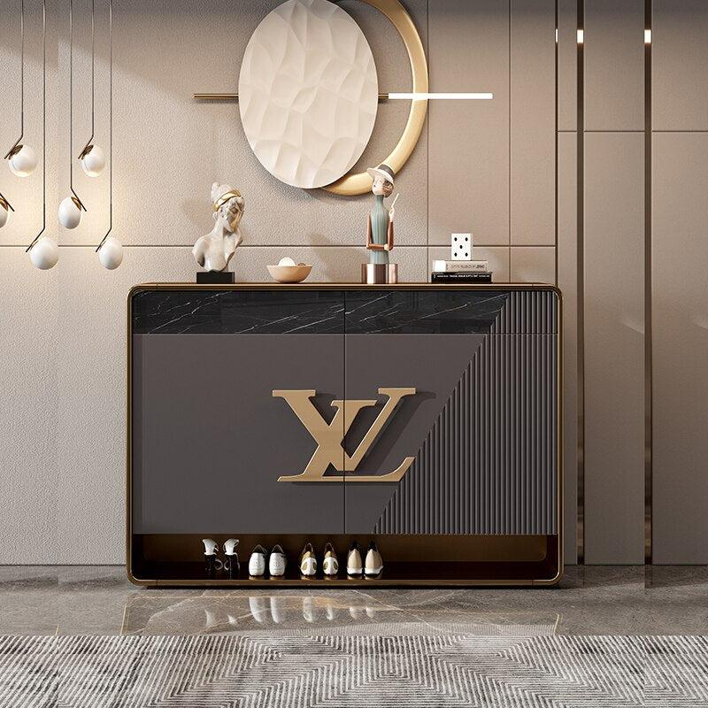 lixra Italian Light Luxurious Golden Finish Assent Table