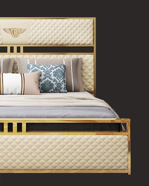 Lixra Italian Light Luxurious Leather Upholstered Bed