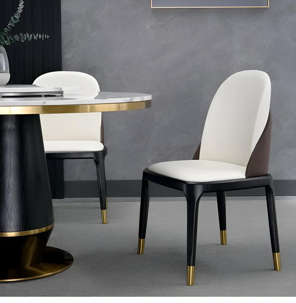 Lixra Leather Upholstered Modern Dining Chair For 4