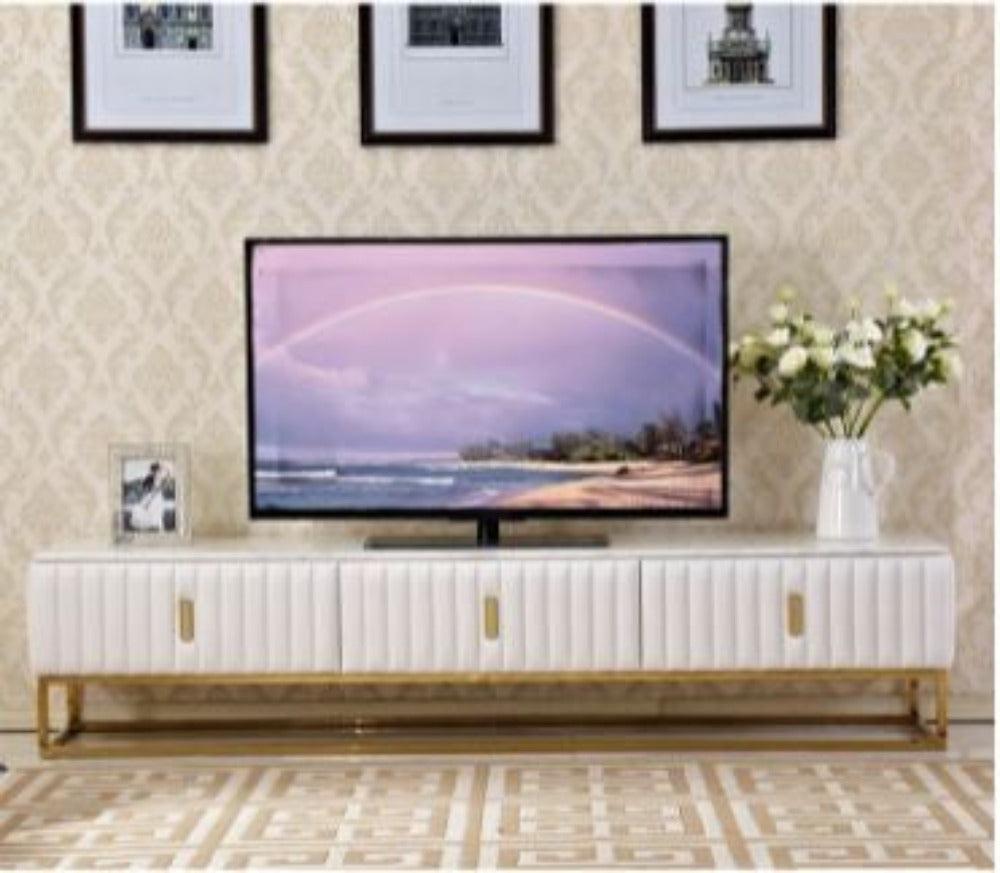 Lixra Light Luxury Space Efficient Marble Top Coffee Table TV Stand And Side Table