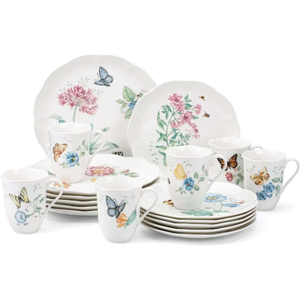 Lixra 18-Piece Porcelain Dinnerware Set