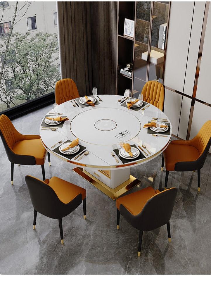 Lixra 2-in-1 Glamorous Expandable Dining Table Set