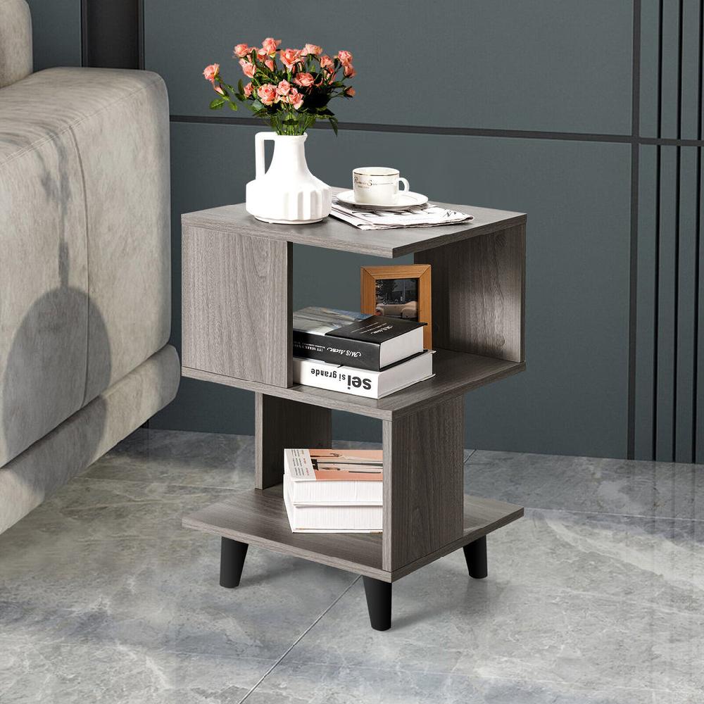 Lixra 2pcs Solid Wooden Distinctive Night Stand