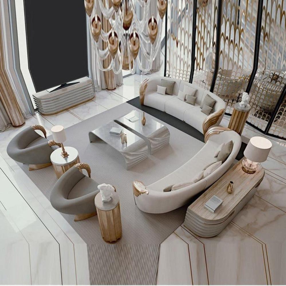 Lixra 3-2-1 Seater Fabric Sofa Set