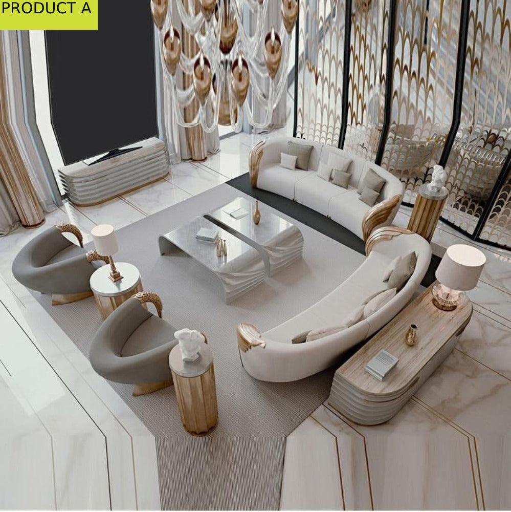 Lixra 3-2-1 Seater Fabric Sofa Set