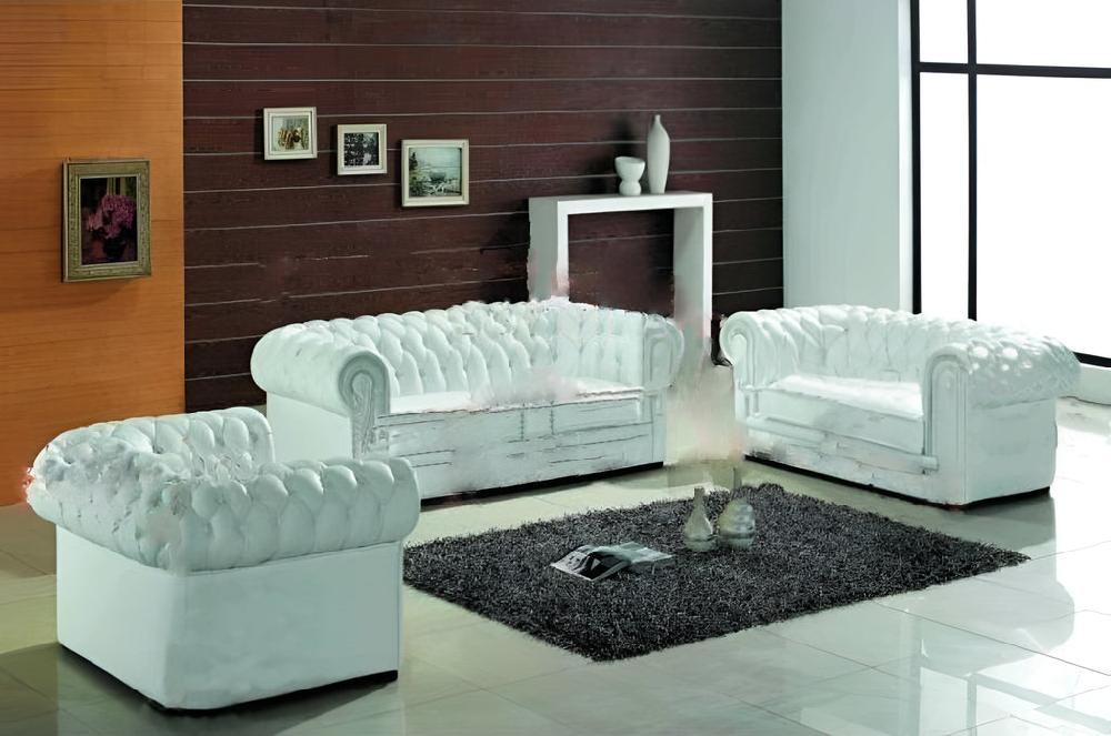 Lixra 3-Pcs Chesterfield Leather Sofa Set