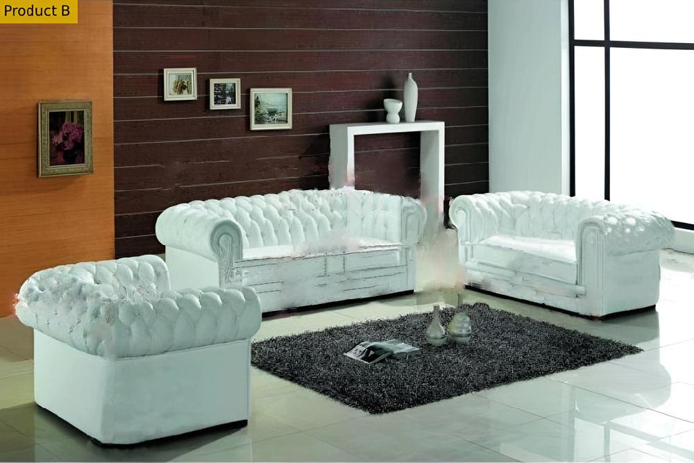 Lixra 3-Pcs Chesterfield Leather Sofa Set