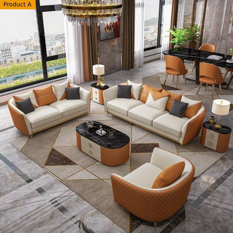 Lixra 3-Pcs Luxurious Leather Sofa Set