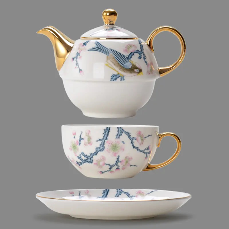 Lixra 3 Pcs Splendid Ceramic Tea Set