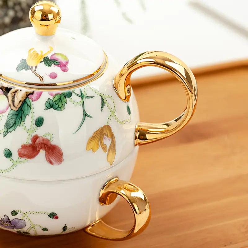 Lixra 3 Pcs Splendid Ceramic Tea Set