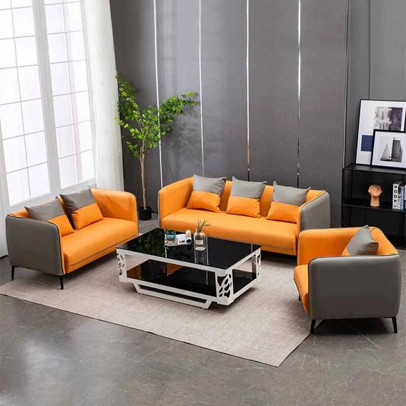 Lixra 3-Piece Interior Leather Sofa Set