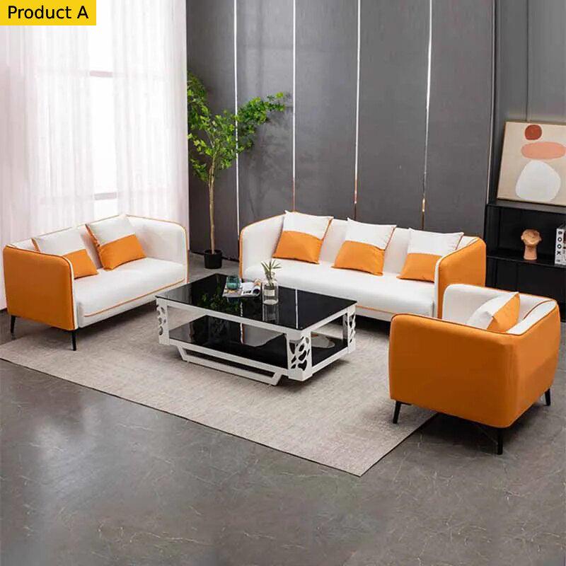 Lixra 3-Piece Interior Leather Sofa Set