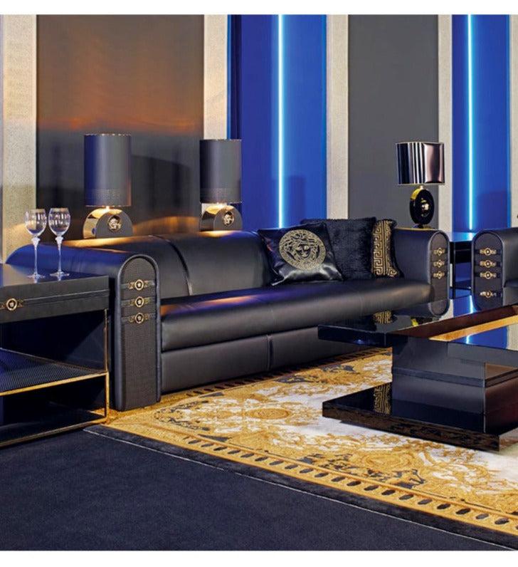 Lixra 3-Piece Minimalist Style Leather Sofa Set