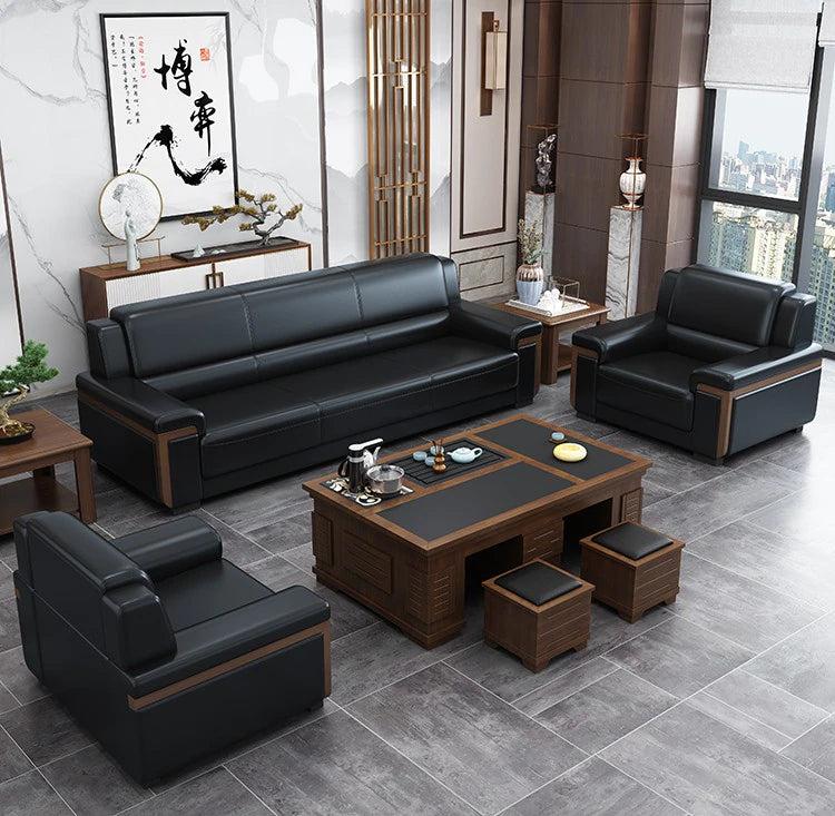 Lixra 3-Piece Modern Leather Sofa Set