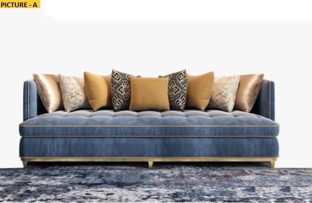Lixra 3-Seater Italian Designed Fabric Sofa
