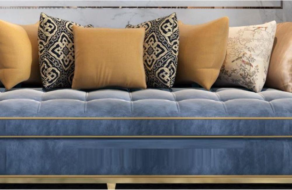 Lixra 3-Seater Italian Designed Fabric Sofa