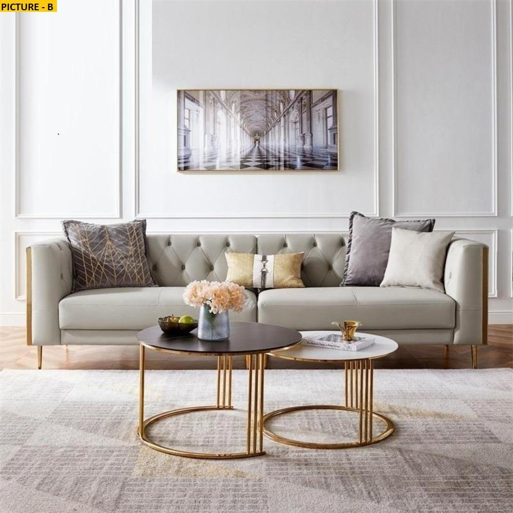 Lixra 3-Seater Modern Indoor Leather Sofa