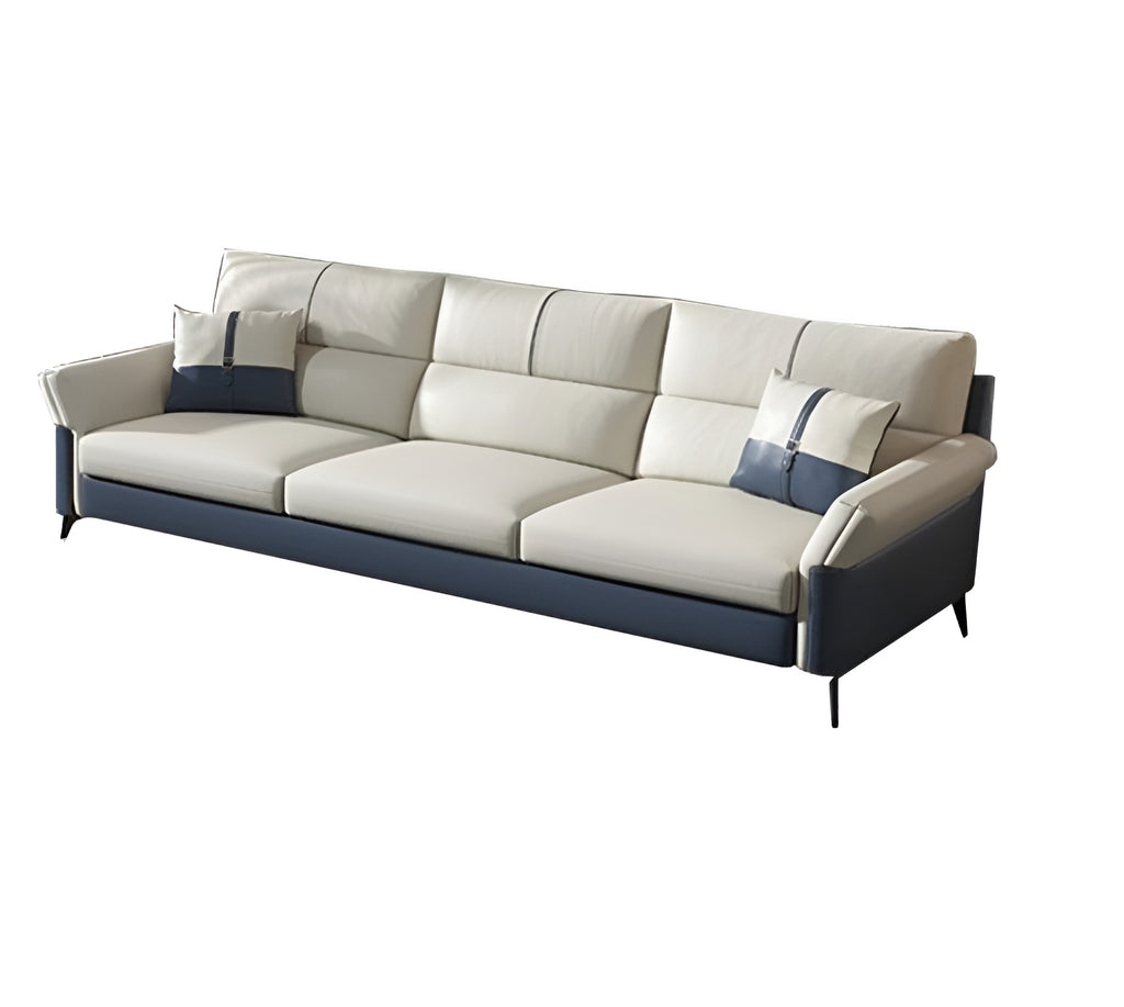 Lixra 3-Seater Modernized Leather Sofa Set