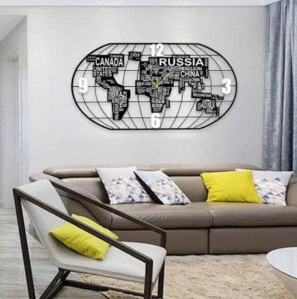 Lixra 3D Abstract Metallic Finish Wall Watch