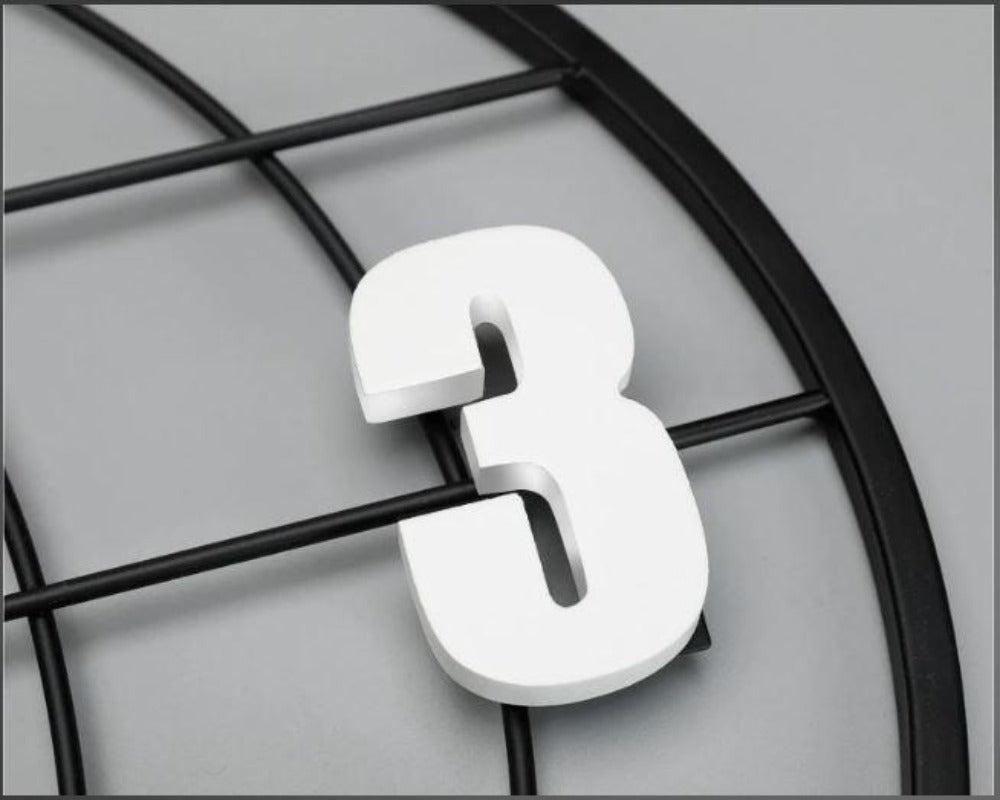 Lixra 3D Abstract Metallic Finish Wall Watch