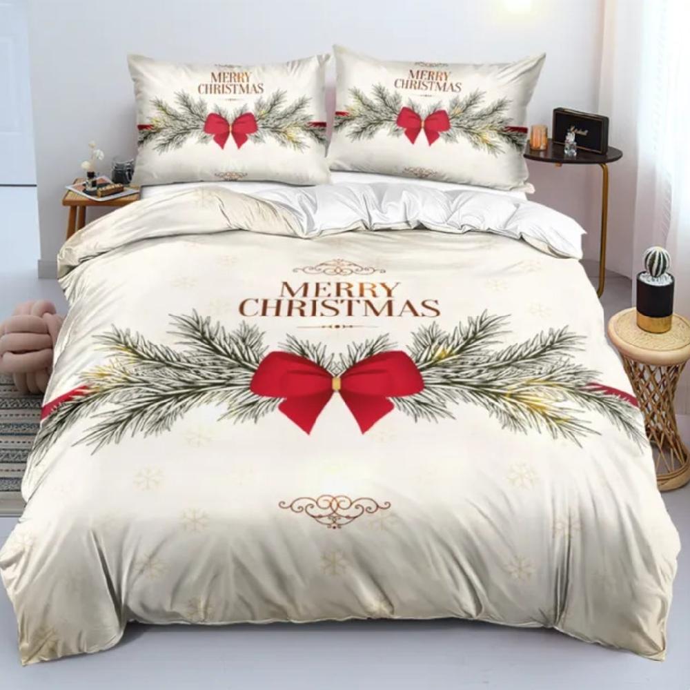 Lixra 3D Christmas Bedsheet Duvets Covers